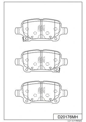 Brake Pad Set, disc brake (D20176MH)