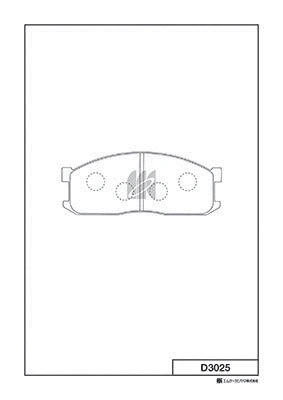 Brake Pad Set, disc brake (D3025)