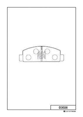 Brake Pad Set, disc brake (D3026)