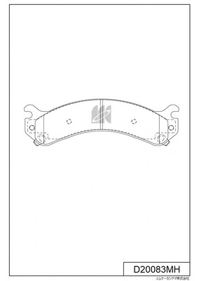 Brake Pad Set, disc brake (D20083MH)