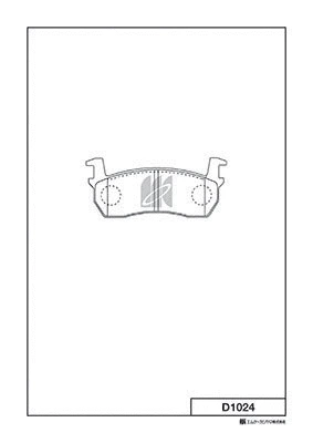 Brake Pad Set, disc brake (D1024)
