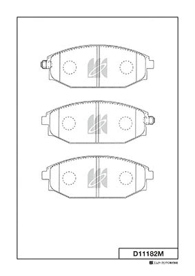 Brake Pad Set, disc brake (D11182M)