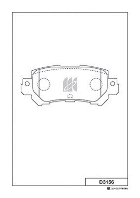 Brake Pad Set, disc brake (D3156)