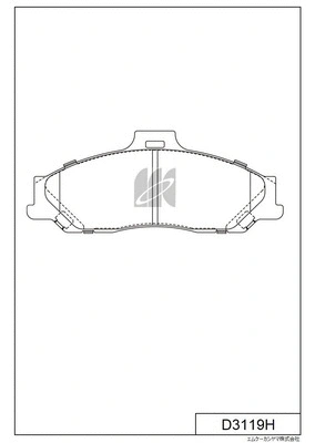 Brake Pad Set, disc brake (D3119H)