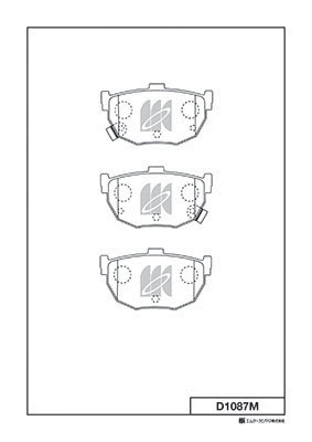 Brake Pad Set, disc brake (D1087M)