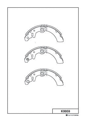 Brake Shoe Set (K9959)