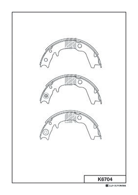 Brake Shoe Set (K6704)