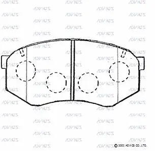 Brake Pad Set, disc brake (SN299)