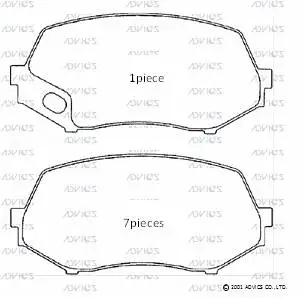 Brake Pad Set, disc brake (D1N005)