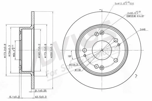 Brake Disc (C6R075B)