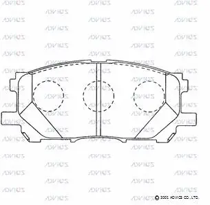 Brake Pad Set, disc brake (A1N110)
