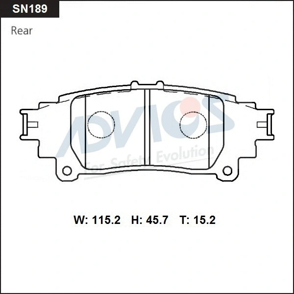 Brake Pad Set, disc brake (SN189)