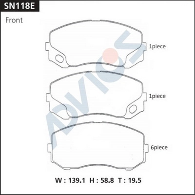 Brake Pad Set, disc brake