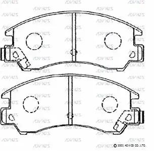 Brake Pad Set, disc brake (SN756P)