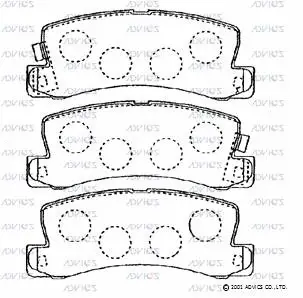 Brake Pad Set, disc brake (SN648P)