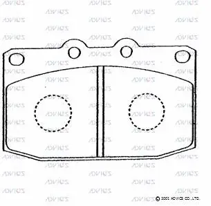 Brake Pad Set, disc brake (E1N011)