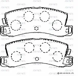 Brake Pad Set, disc brake (A2N095)