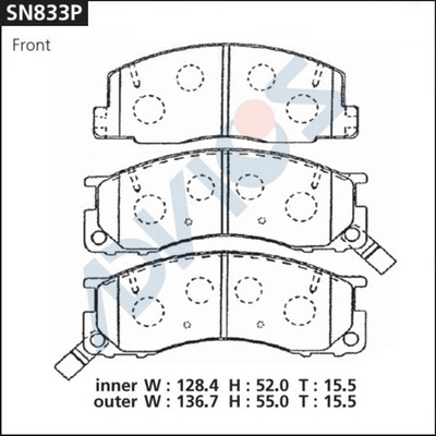 Brake Pad Set, disc brake