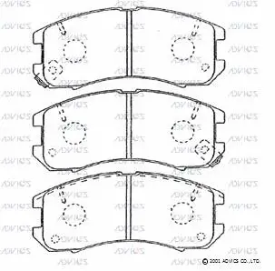Brake Pad Set, disc brake (SN848P)