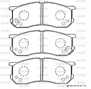 Brake Pad Set, disc brake (G1N011)