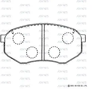 Brake Pad Set, disc brake (SN245)