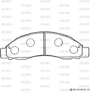 Brake Pad Set, disc brake (SN865)