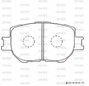 Brake Pad Set, disc brake (SN680)