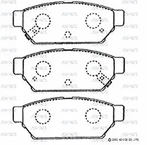 Brake Pad Set, disc brake (D2N040)