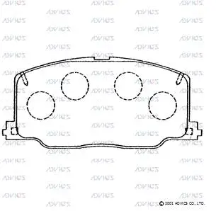 Brake Pad Set, disc brake (A1N038)