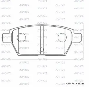Brake Pad Set, disc brake (E2N067)