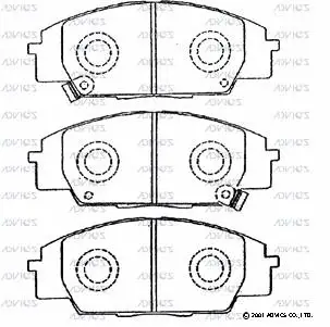 Brake Pad Set, disc brake (SN430P)