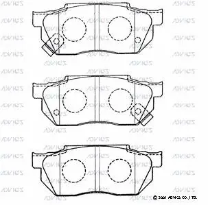 Brake Pad Set, disc brake (SN424P)
