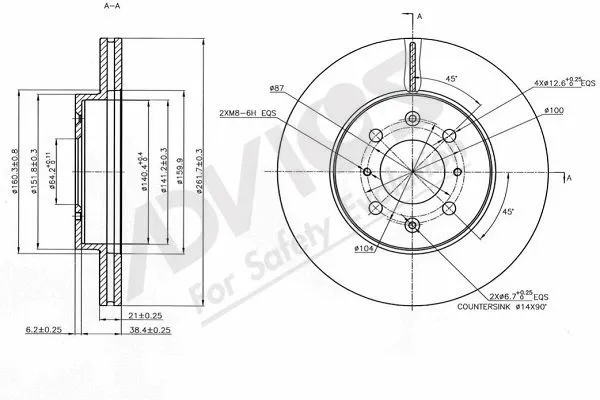 Brake Disc (C6F123B)
