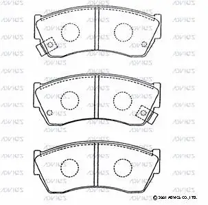 Brake Pad Set, disc brake (SN535P)