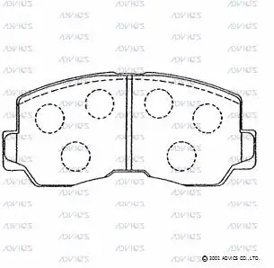Brake Pad Set, disc brake (SN732)