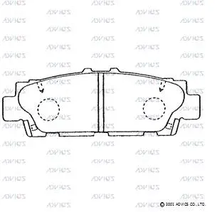 Brake Pad Set, disc brake (A2N042)