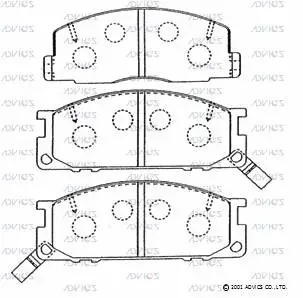 Brake Pad Set, disc brake (A1N083)