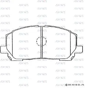 Brake Pad Set, disc brake (A1N103)