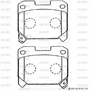 Brake Pad Set, disc brake (A2N027)