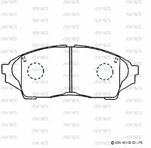 Brake Pad Set, disc brake (SN102)