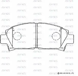 Brake Pad Set, disc brake (SN666P)