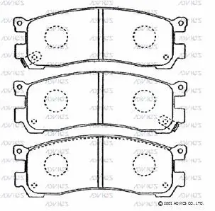 Brake Pad Set, disc brake (SN657P)