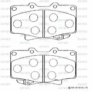 Brake Pad Set, disc brake (A1N023)