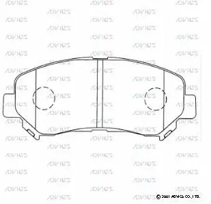 Brake Pad Set, disc brake (B1N094)