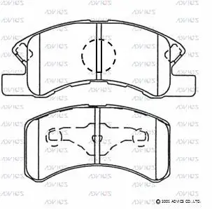 Brake Pad Set, disc brake (SN882)