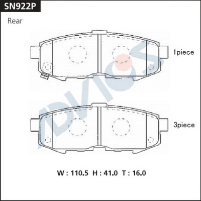 Brake Pad Set, disc brake
