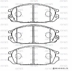 Brake Pad Set, disc brake (SN839P)