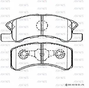 Brake Pad Set, disc brake (D1N046)