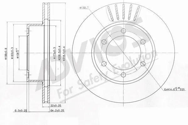 Brake Disc (A6F234B)