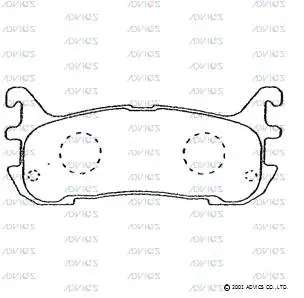 Brake Pad Set, disc brake (E2N029)